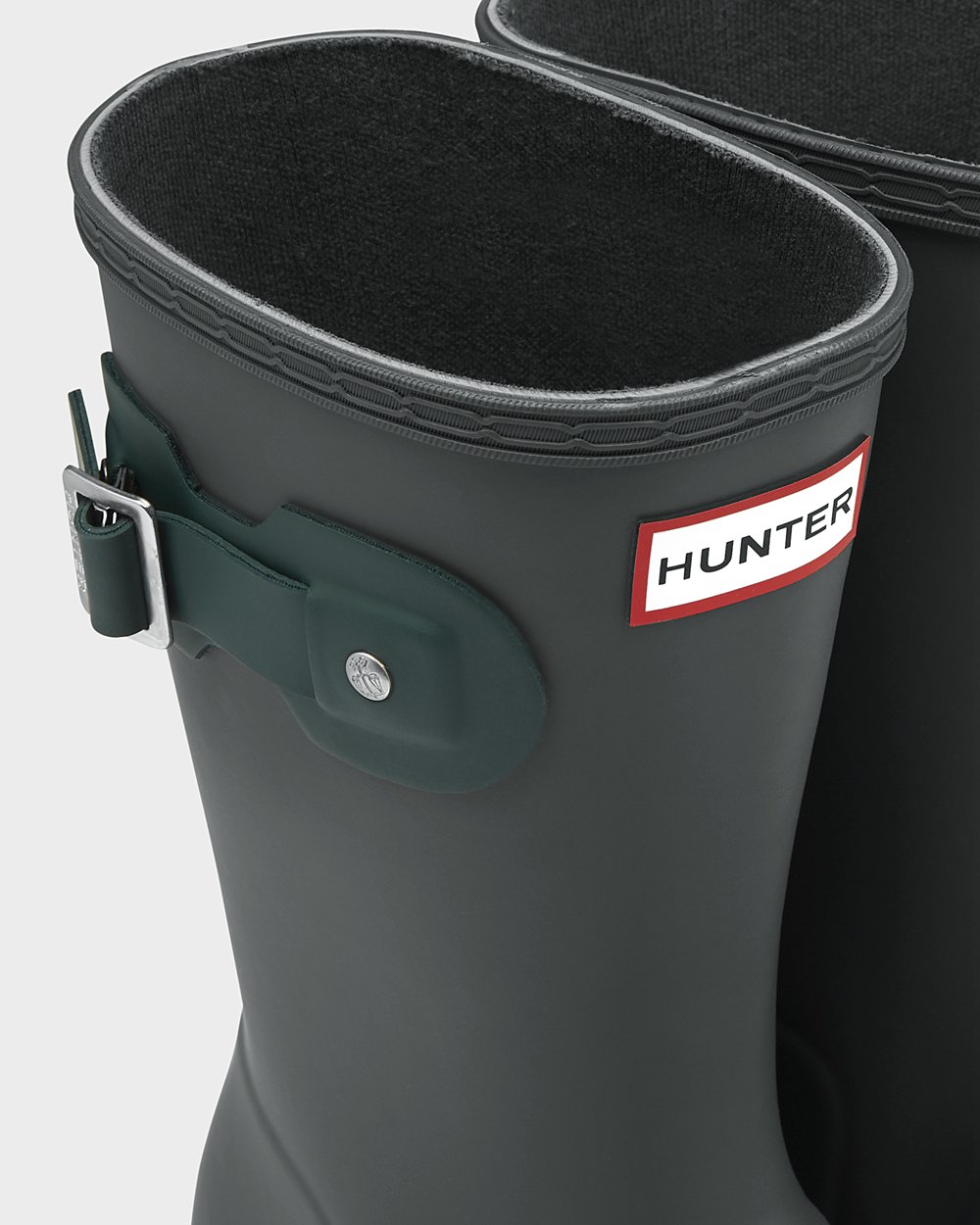 Galochas Curtas Hunter Feminina Verdes Escuro - Original Tour Foldable - 28SWNOFXR